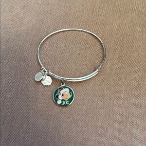 Alex and Ani Disney Christmas Silver Joy Charm Bracelet